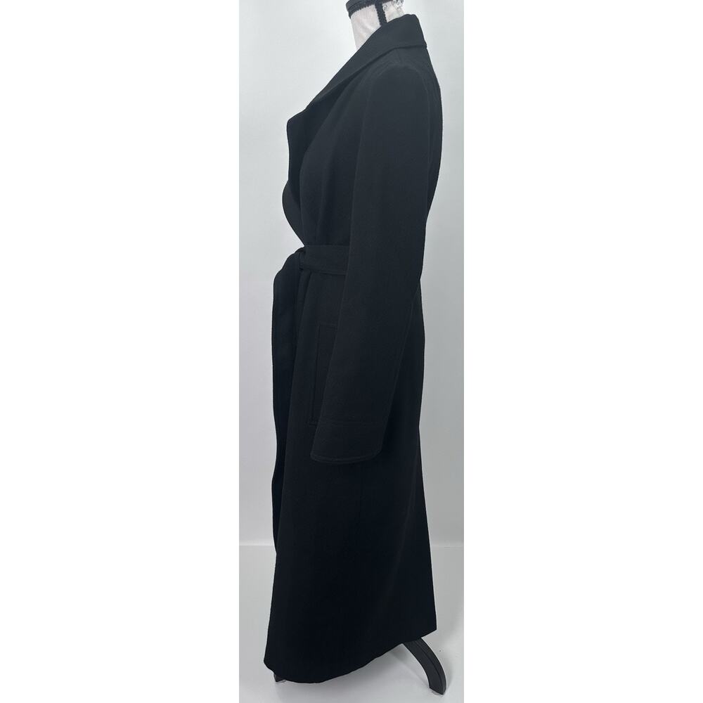 ⭐️ A.L.C. Wool Long Classic Unlined Black Coat w/Belt Size 2 $895 - Picture 5 of 11
